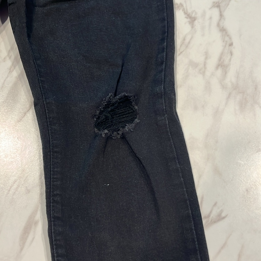 Just Black Distressed Black Jeans - Picture 3 of 8